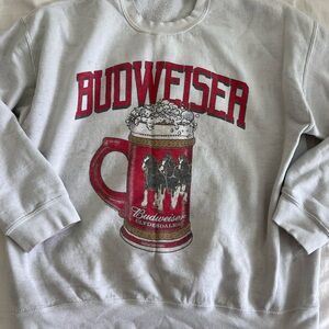 Junk food, clothing, Budweiser sweatshirt